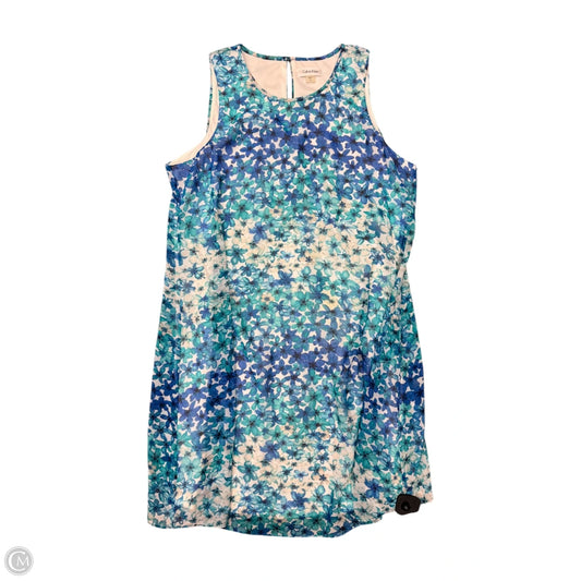 Dress Casual Midi By Calvin Klein In Animal Print, Size: 14