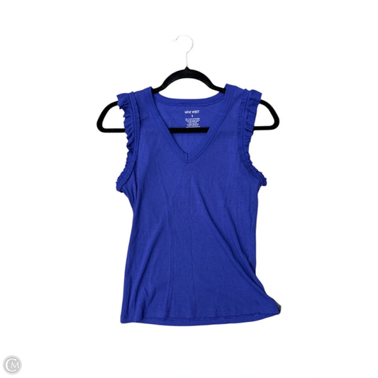 Top Sleeveless By Nine West In Purple, Size: S