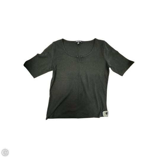 Top Short Sleeve By Jones New York In Black, Size: M