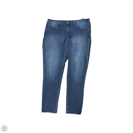 Jeans Skinny By Clothes Mentor In Blue Denim, Size: 16