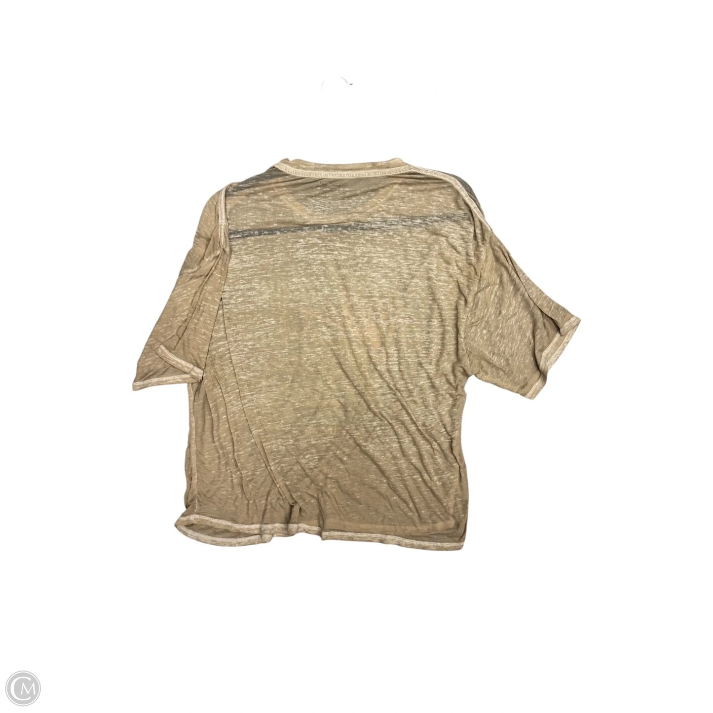 Top Short Sleeve By Clothes Mentor In Brown, Size: Xl