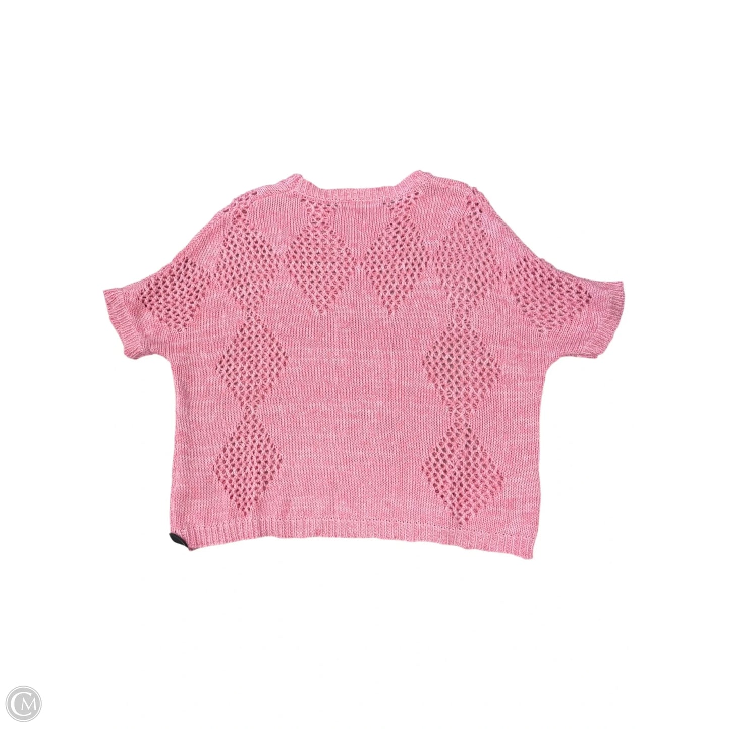Sweater Short Sleeve By Fate In Pink, Size: M