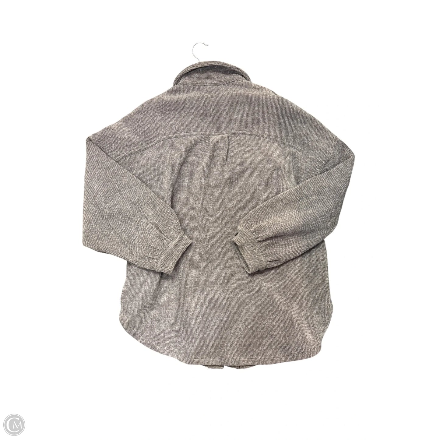 Jacket Shirt By White Birch In Grey, Size: Xl