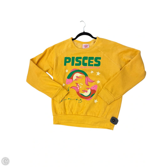 Sweater By Clothes Mentor In Yellow, Size: M