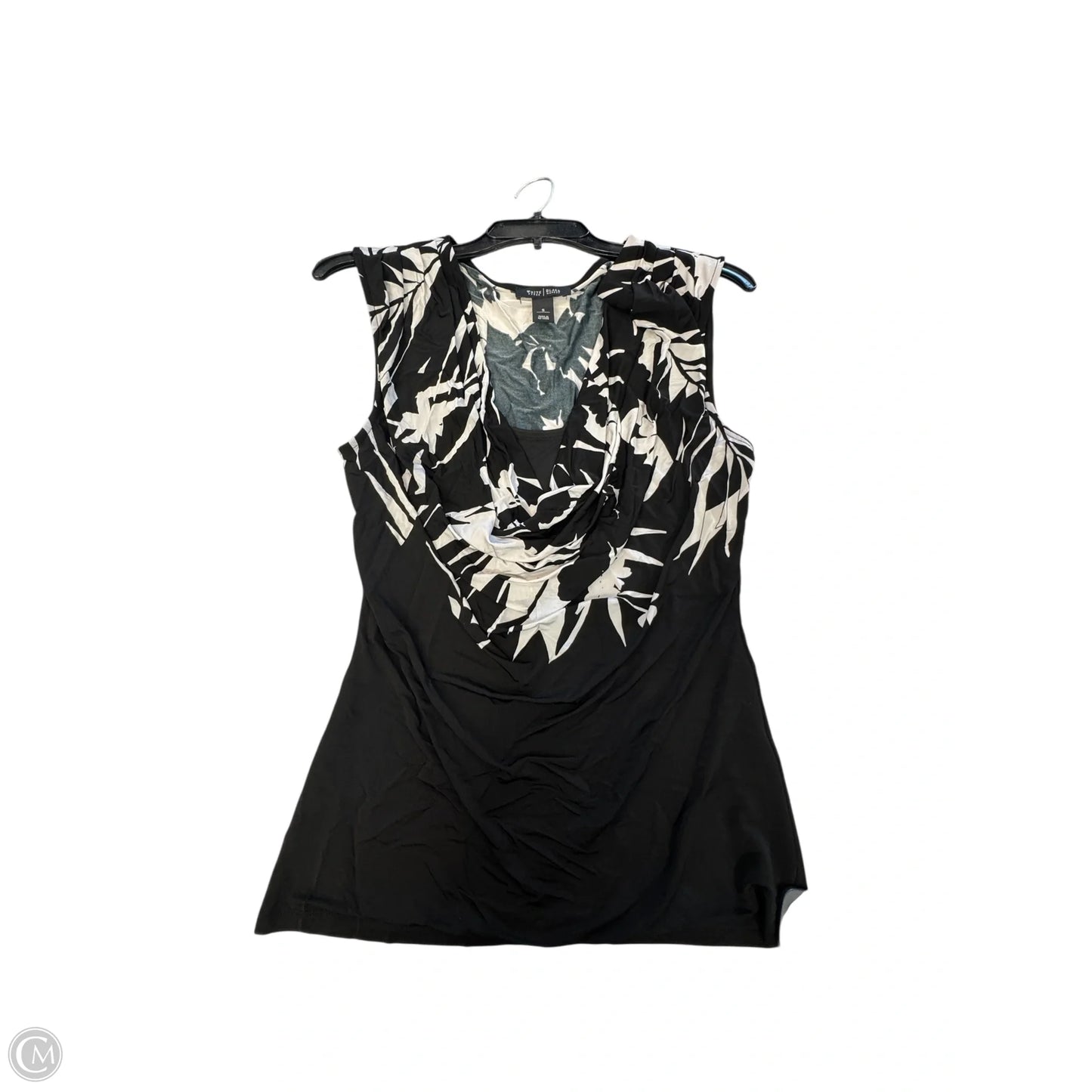 Top Short Sleeve By White House Black Market In Black, Size: S