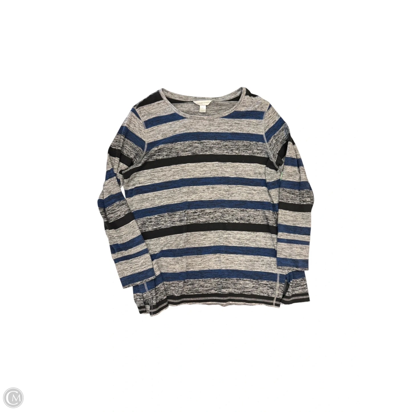 Top Long Sleeve By Christopher And Banks In Blue & Grey, Size: Xl