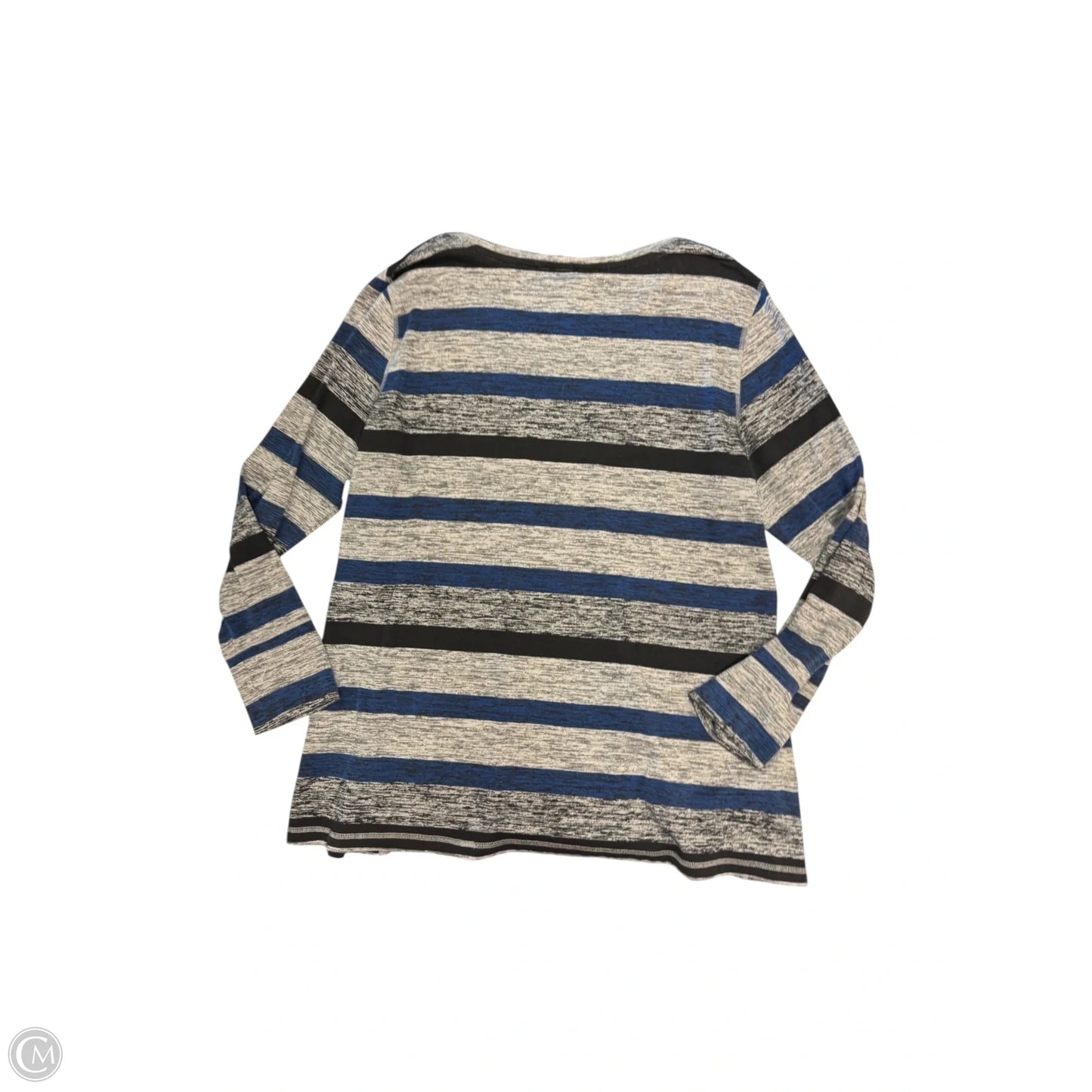 Top Long Sleeve By Christopher And Banks In Blue & Grey, Size: Xl