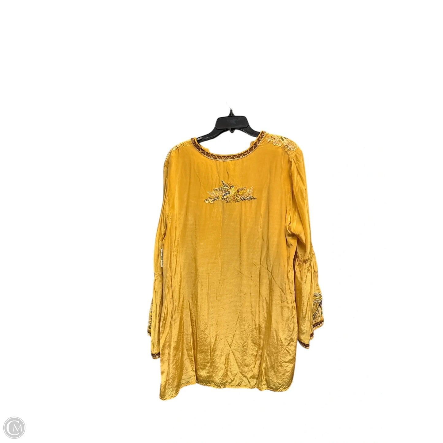 Blouse Long Sleeve By Sundance In Yellow, Size: Xl
