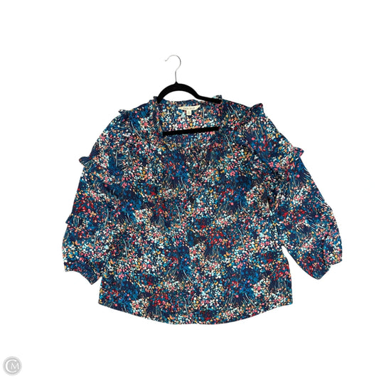 Blouse 3/4 Sleeve By The Pioneer Woman In Blue, Size: Xl