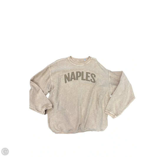 Sweater By Clothes Mentor In Beige, Size: L