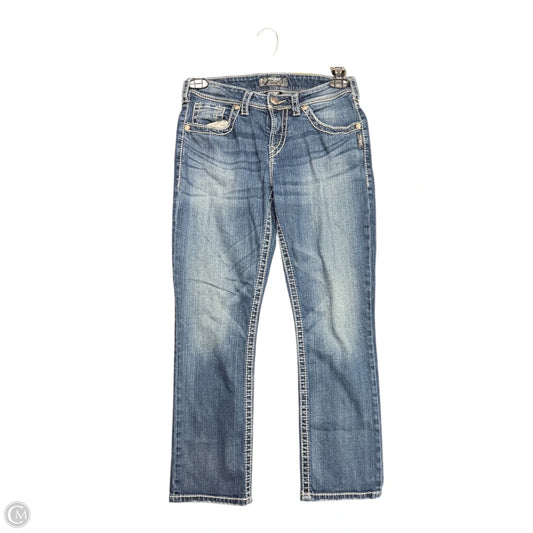 Jeans Straight By Silver In Blue Denim, Size: 8