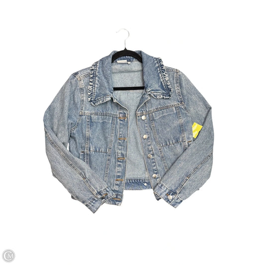 Jacket Denim By Clothes Mentor In Blue Denim, Size: M