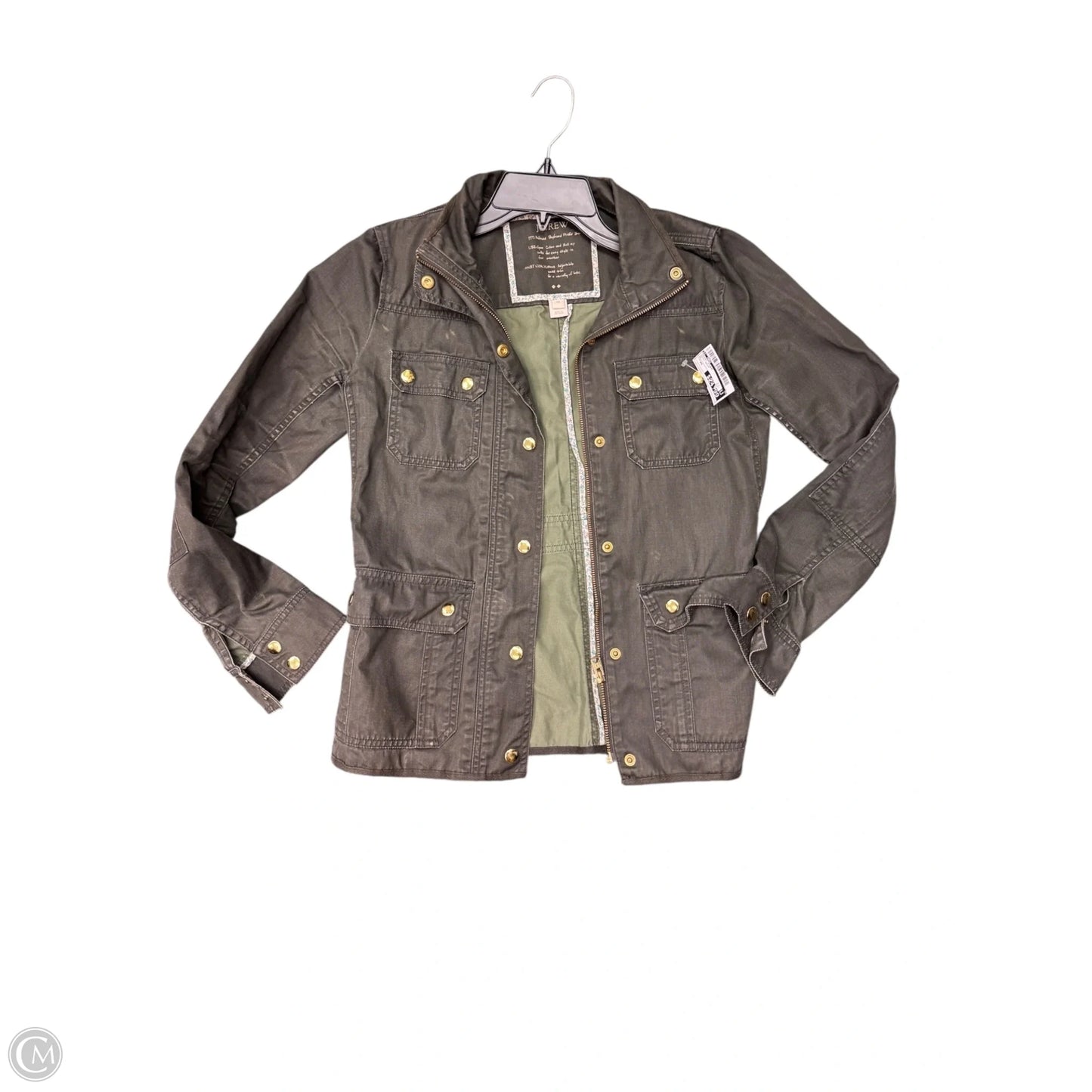 Jacket Other By J. Crew In Green Denim, Size: Xs