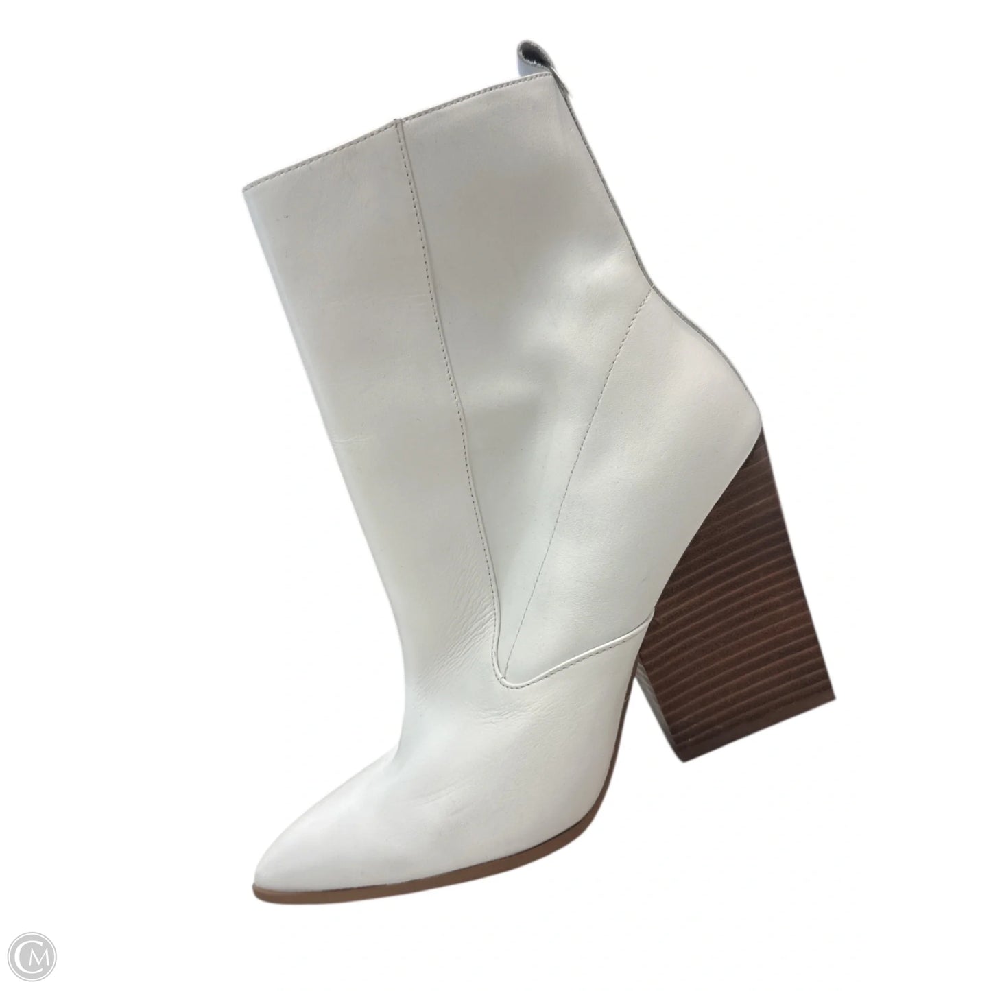 Boots Ankle Heels By Bleecker & Bond In White, Size: 8