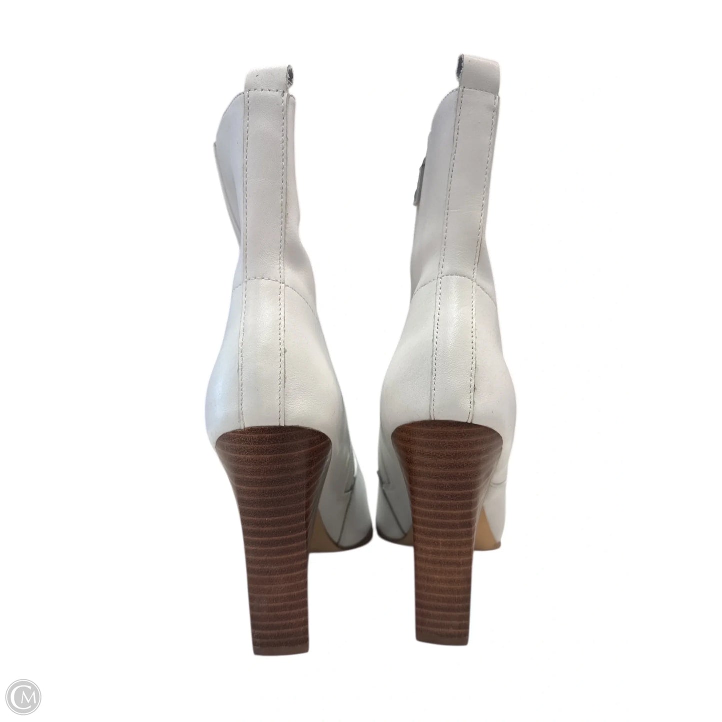Boots Ankle Heels By Bleecker & Bond In White, Size: 8