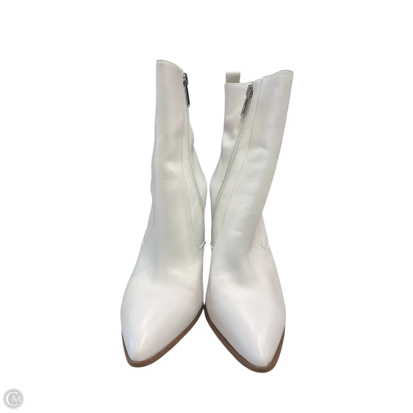 Boots Ankle Heels By Bleecker & Bond In White, Size: 8
