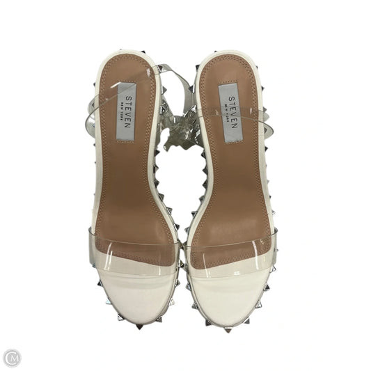 Shoes Heels Wedge By Clothes Mentor In Cream, Size: 9