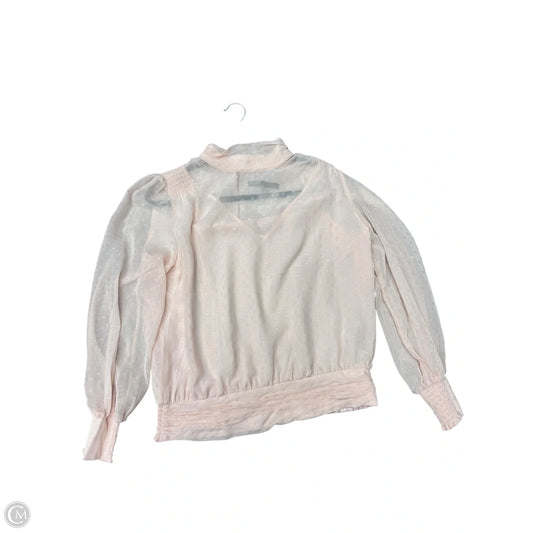 Blouse Long Sleeve By White House Black Market In Pink, Size: 12