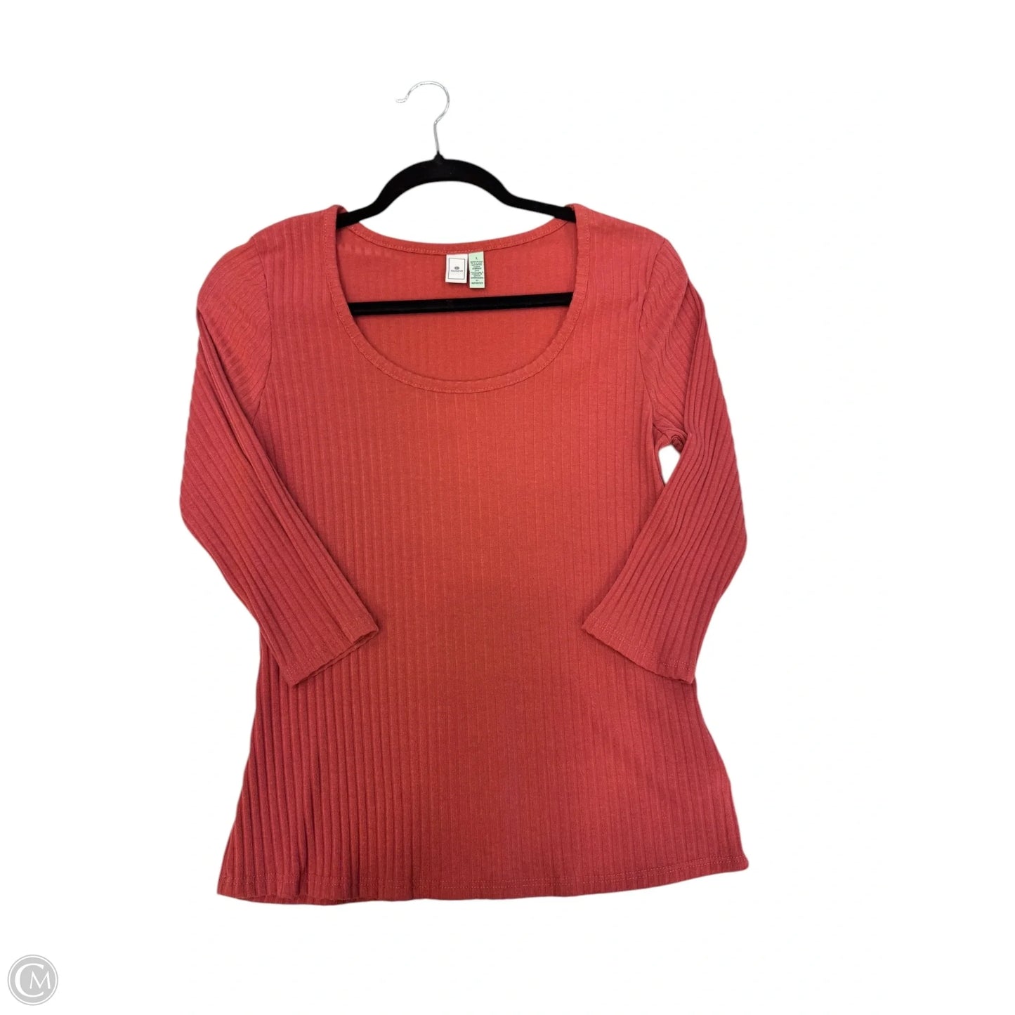 Top 3/4 Sleeve By Susina In Red, Size: L