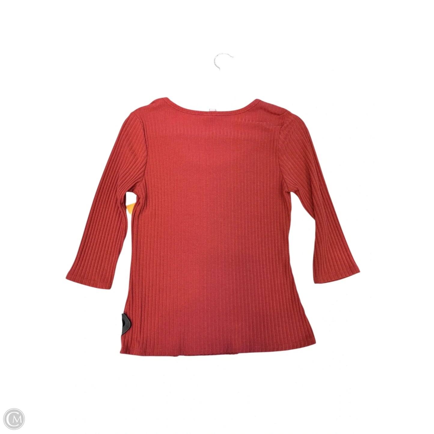 Top 3/4 Sleeve By Susina In Red, Size: L