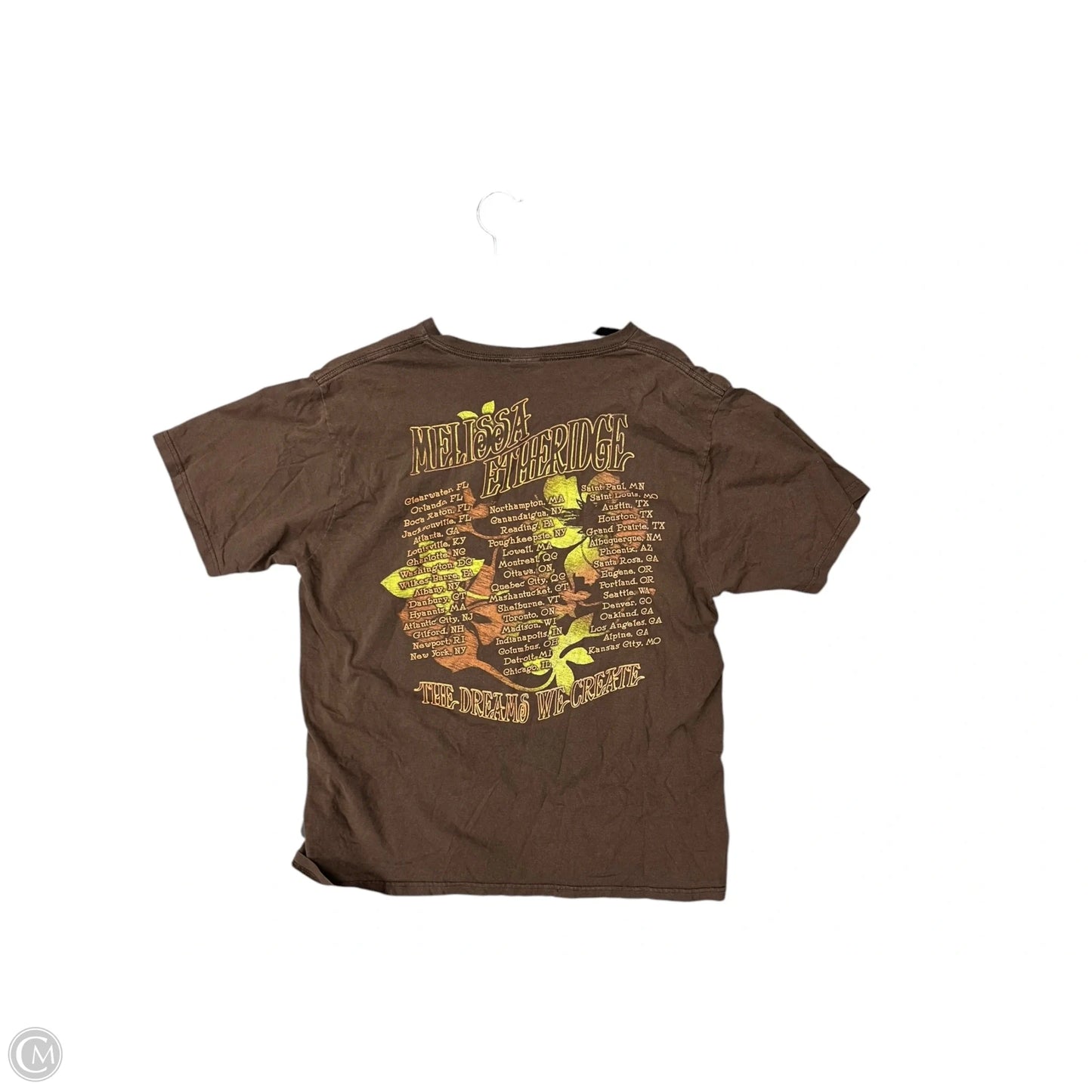Top Short Sleeve By Clothes Mentor In Brown, Size: L