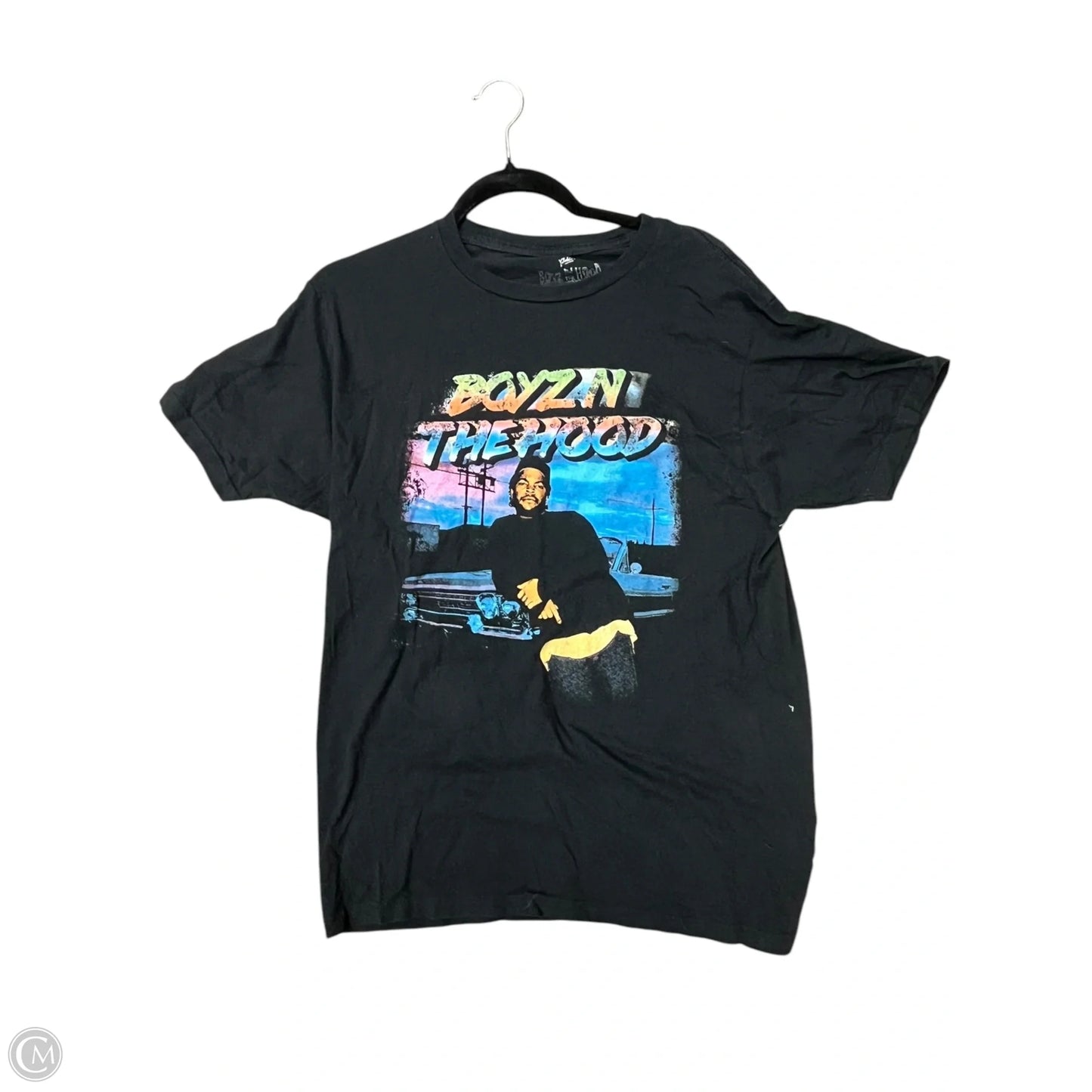 Top Short Sleeve By Clothes Mentor In Black, Size: M