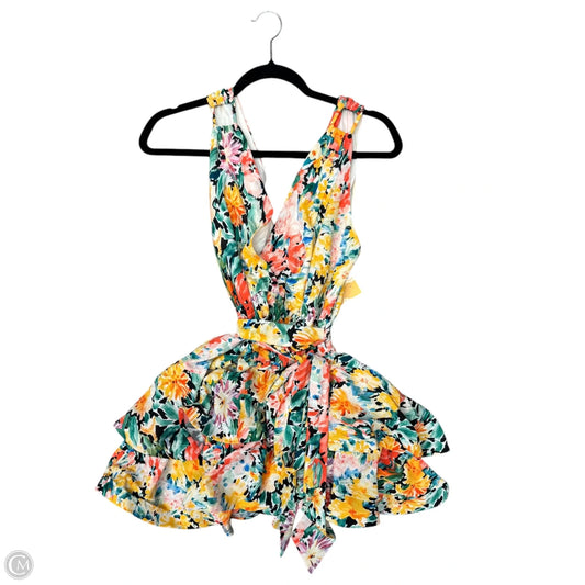 Dress Casual Short By Clothes Mentor In Floral Print, Size: 10