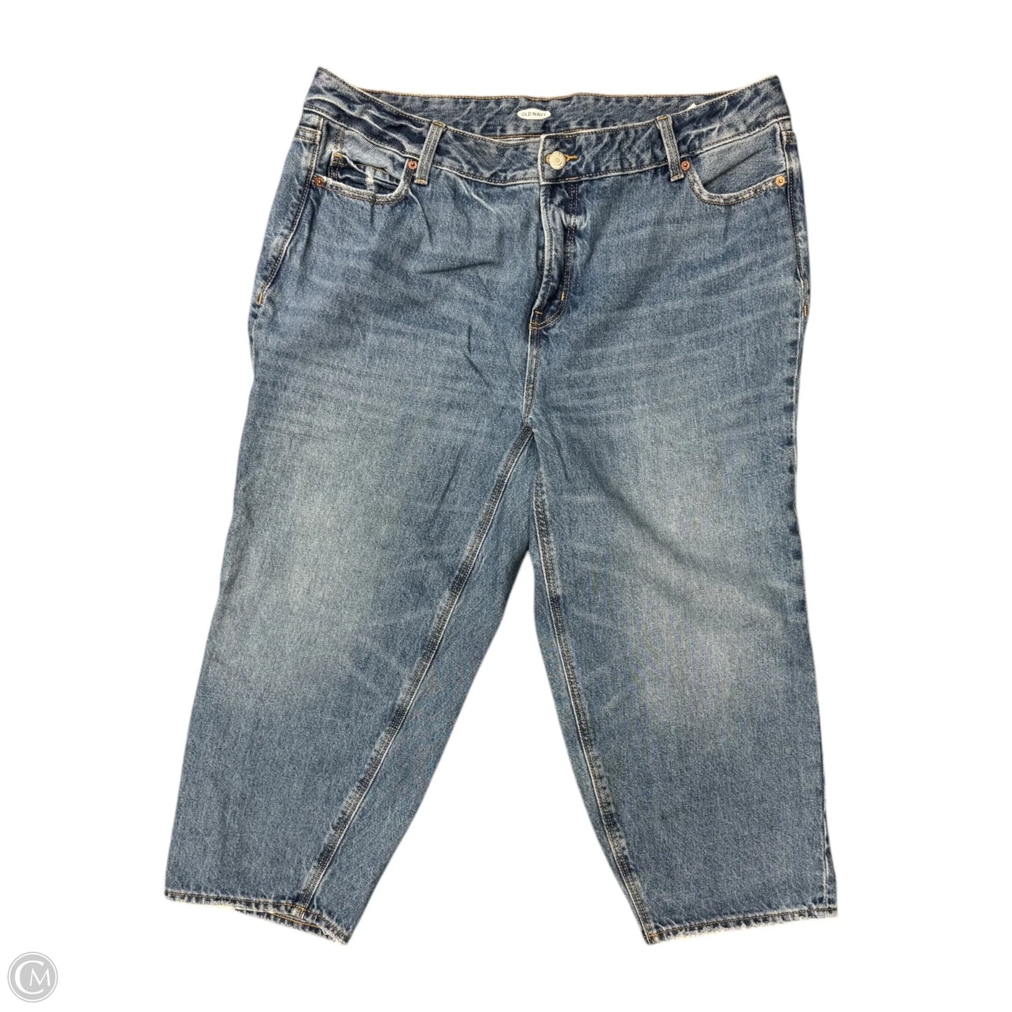 Jeans Straight By Old Navy In Blue Denim, Size: 16