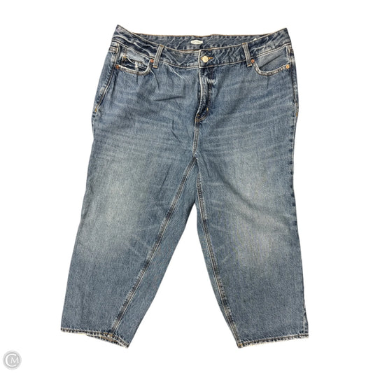 Jeans Straight By Old Navy In Blue Denim, Size: 16