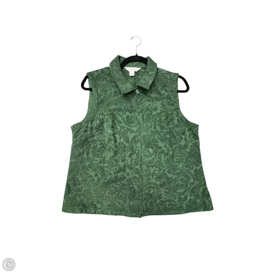 Vest Puffer & Quilted By Christopher And Banks In Green, Size: Xlp