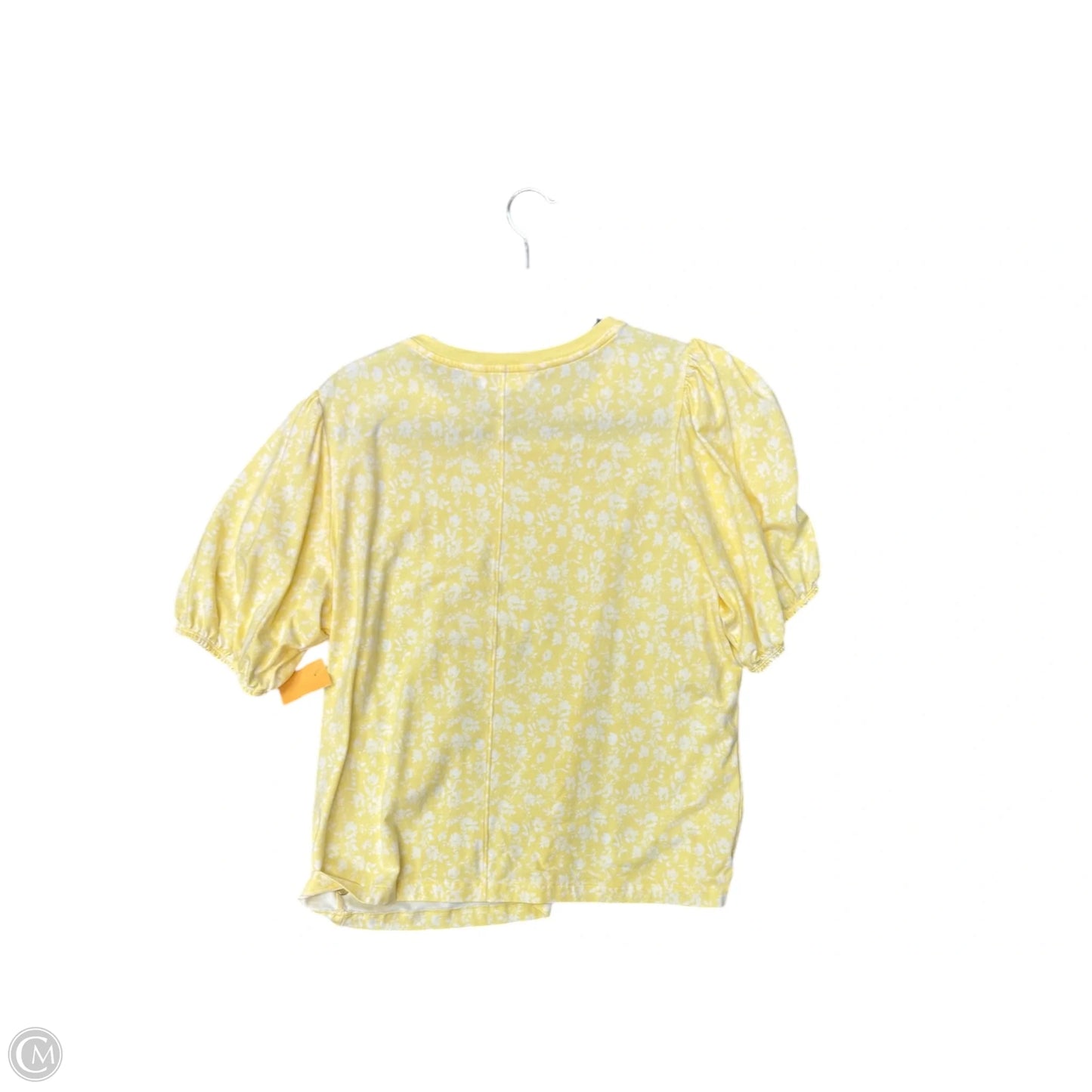Top Short Sleeve By Clothes Mentor In Yellow, Size: Xl