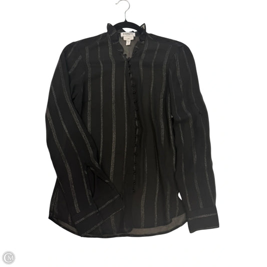 Blouse 3/4 Sleeve By Express In Black, Size: S