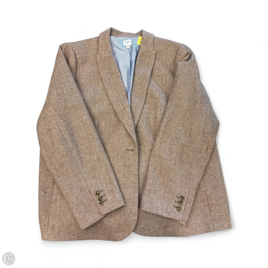 Blazer By J. Crew In Brown & White, Size: 22