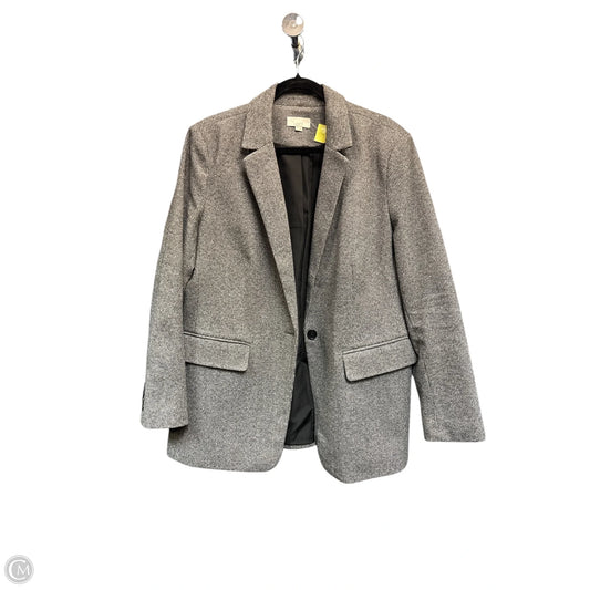 Blazer By Loft In Grey & White, Size: 18