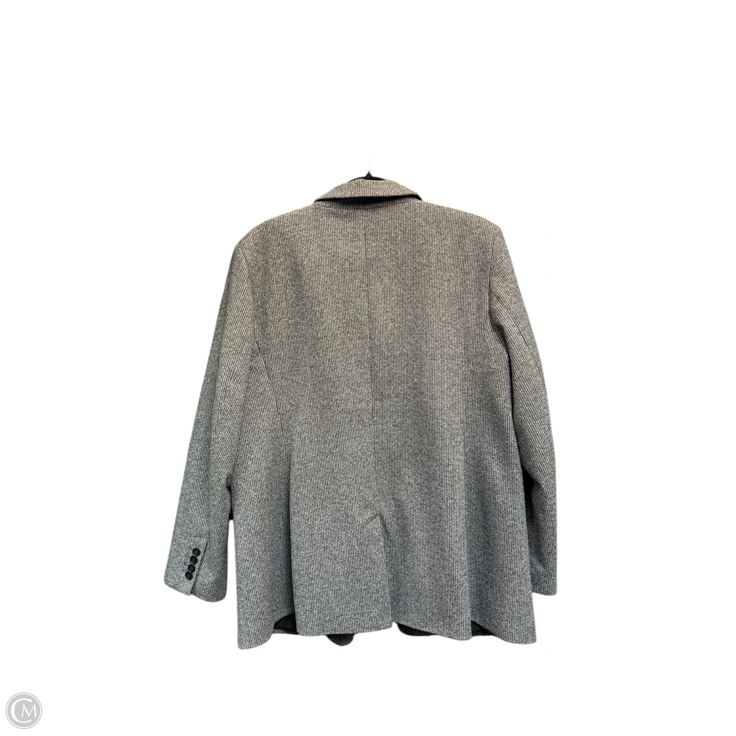 Blazer By Loft In Grey & White, Size: 18