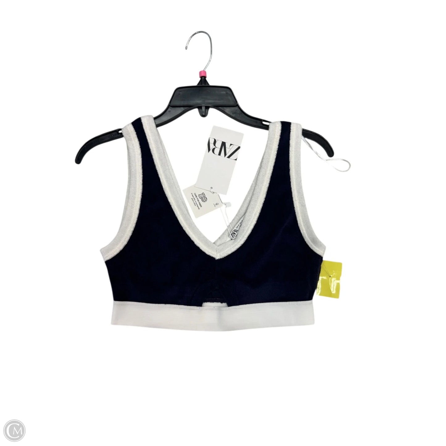 Bralette By Zara In Blue & White, Size: M