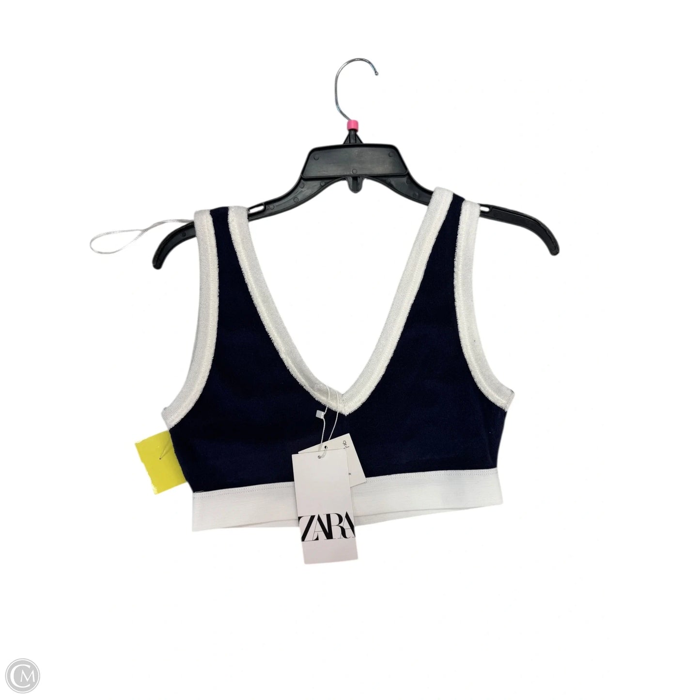 Bralette By Zara In Blue & White, Size: M