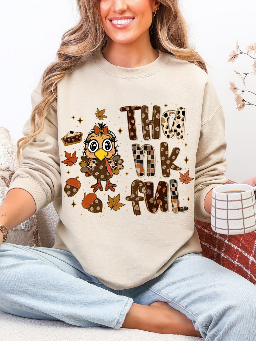 Gildan Turkey Thankful Sweatshirt