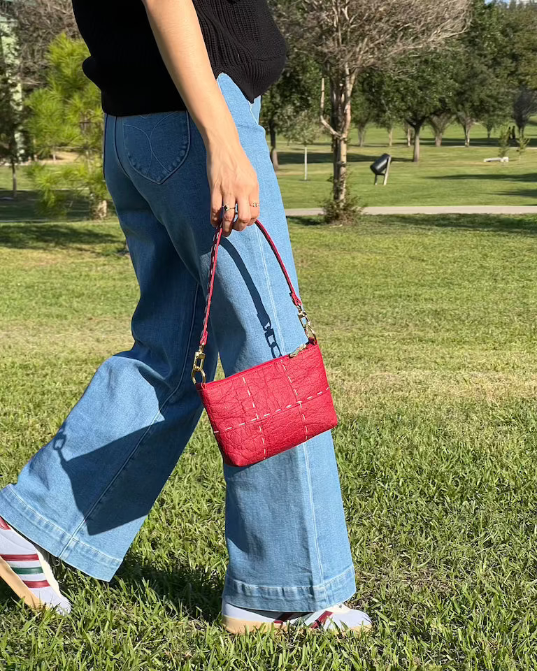 Baguette Runing Stitch, Burgundy