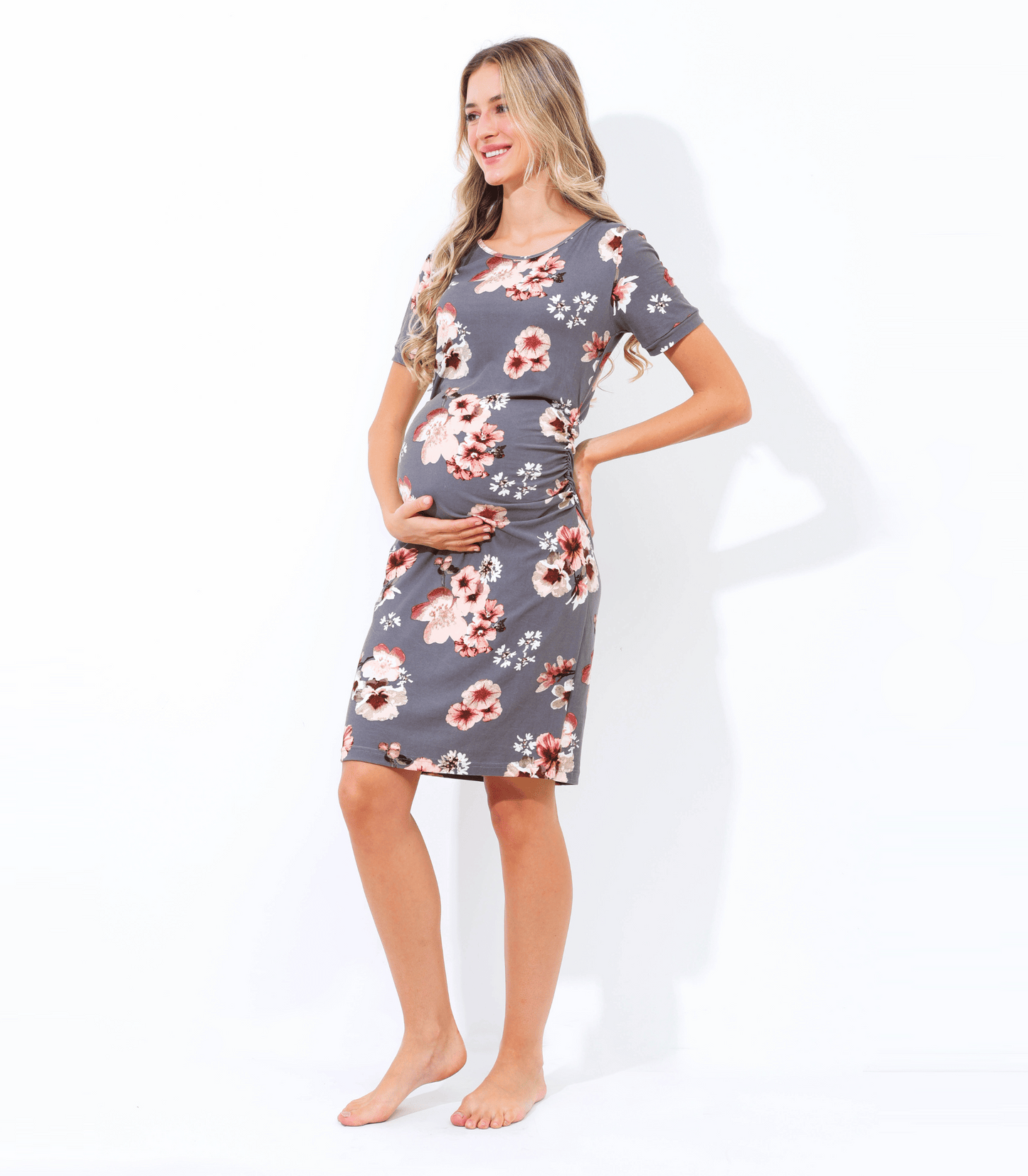 Ribbed Maternity Dress